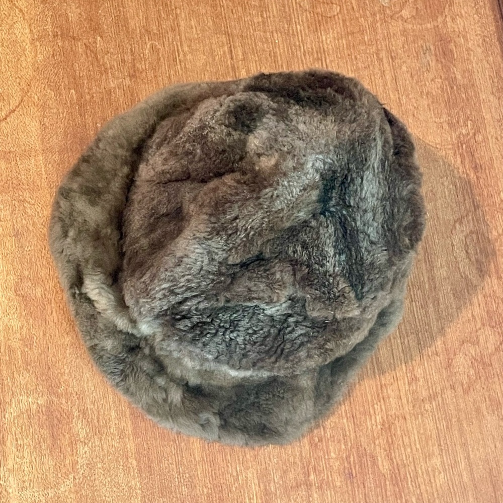 Vintage Brown Real Fur Bucket Hat - Picture 7 of 13